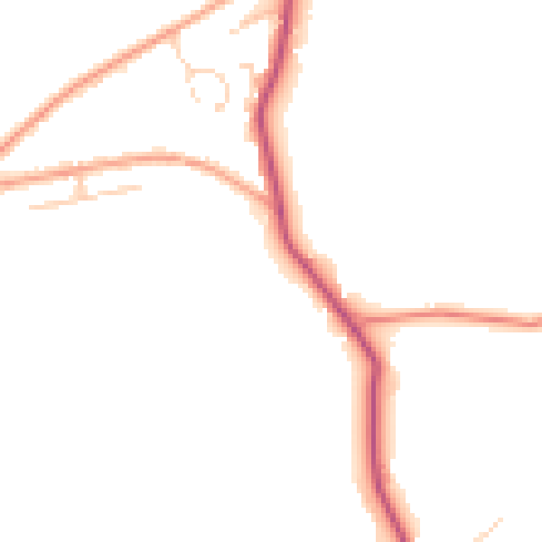 Daytime road noise heatmap for SL5 7QD