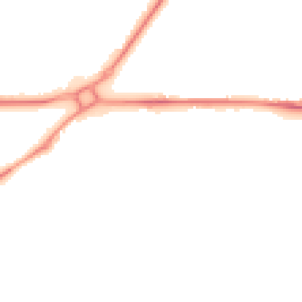 Night-time road noise heatmap for SL5 7QW