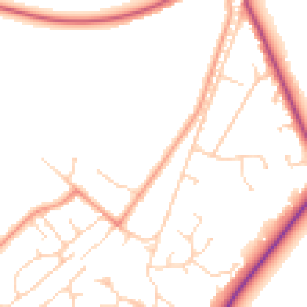 Daytime road noise heatmap for SL5 8FU