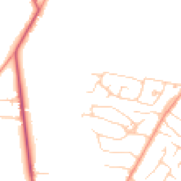 Daytime road noise heatmap for SL5 8LJ
