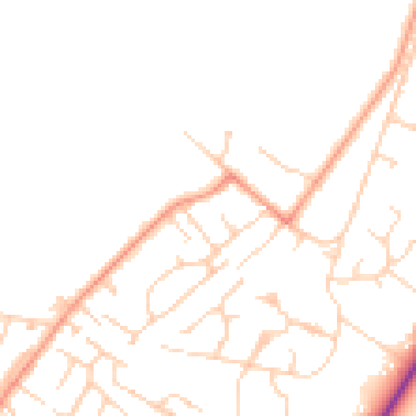 Daytime road noise heatmap for SL5 8LU