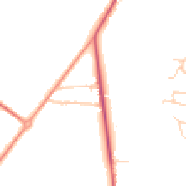 Daytime road noise heatmap for SL5 8QL