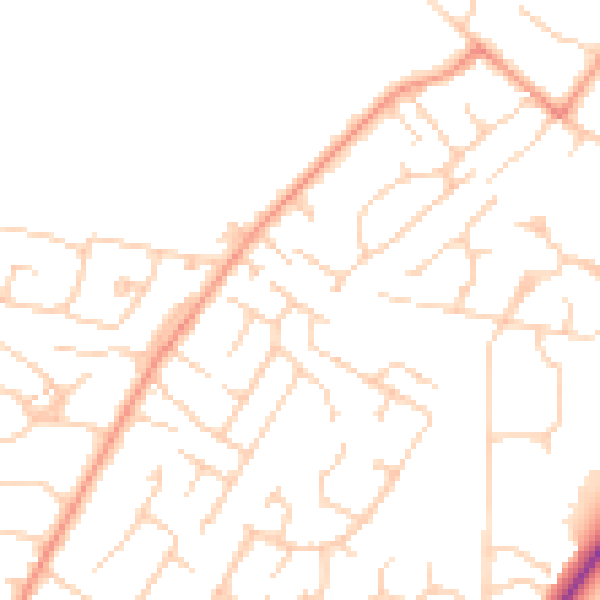Daytime road noise heatmap for SL5 8QS