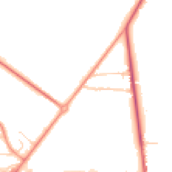 Daytime road noise heatmap for SL5 8RZ
