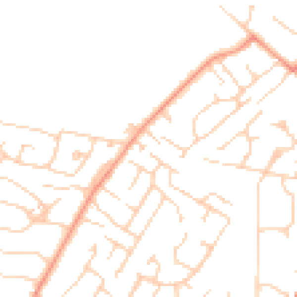 Daytime road noise heatmap for SL5 8SD