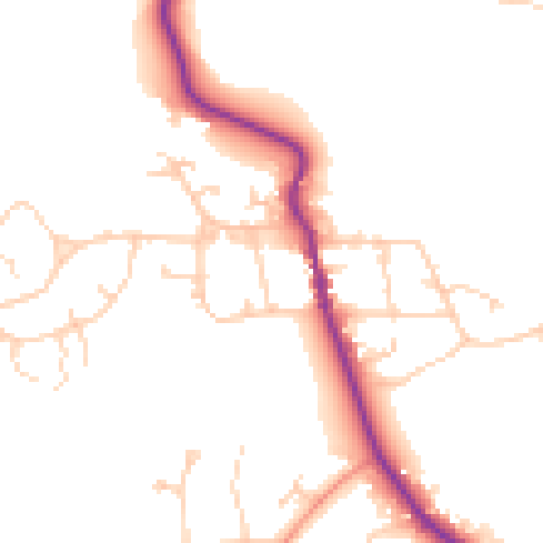Daytime road noise heatmap for SL5 9DP