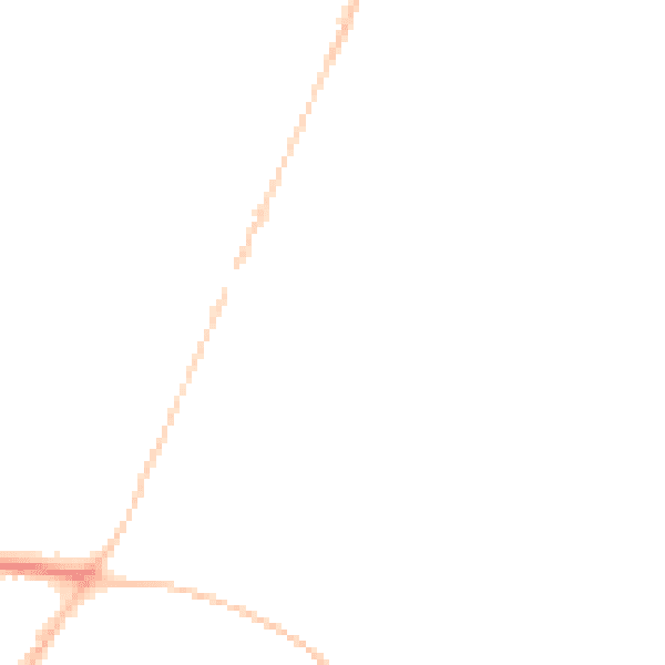 Night-time road noise heatmap for SL5 9GL