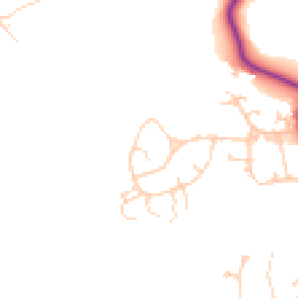 Daytime road noise heatmap for SL5 9JA