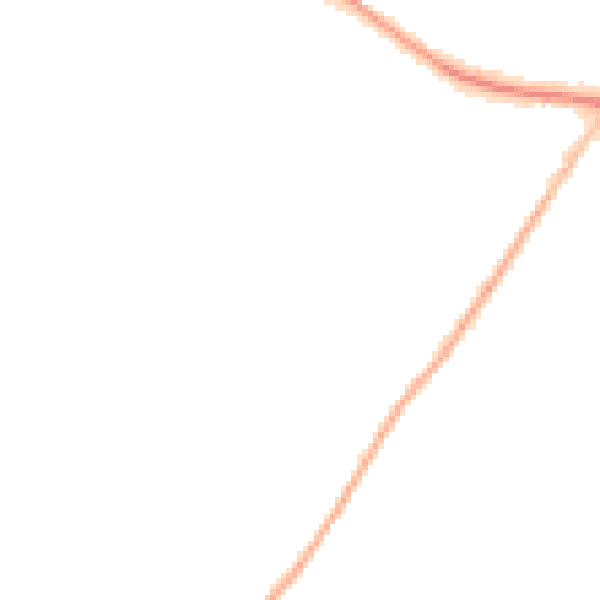 Night-time road noise heatmap for SL5 9JE