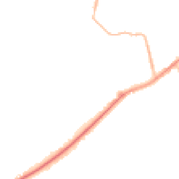 Night-time road noise heatmap for SL5 9QF
