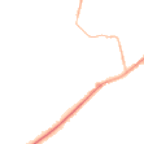 Night-time road noise heatmap for SL5 9QQ