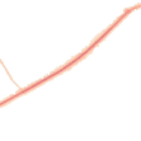 Night-time road noise heatmap for SL5 9RZ