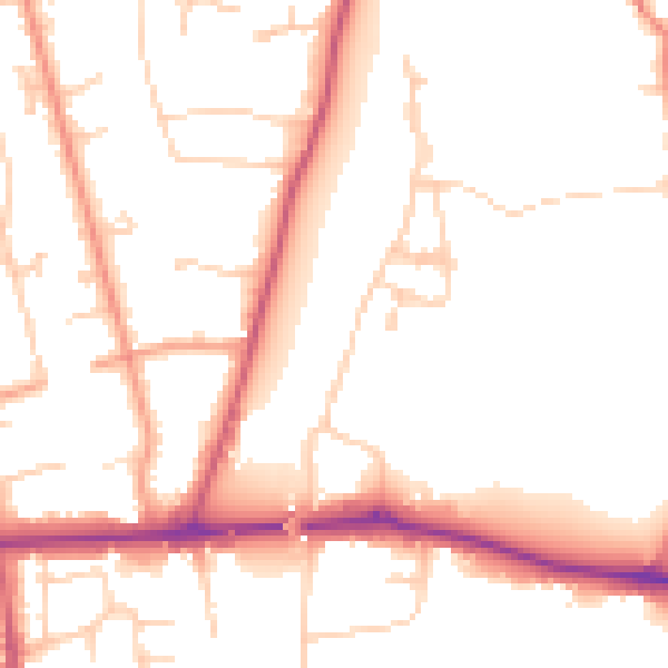 Daytime road noise heatmap for SL6 0AA