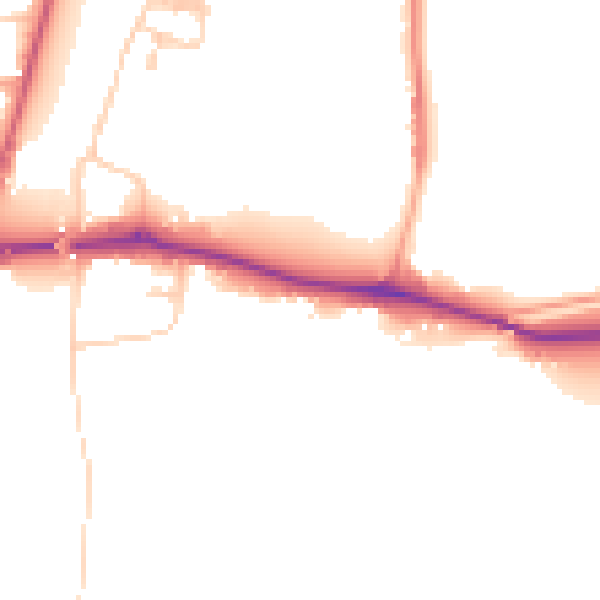 Daytime road noise heatmap for SL6 0AP