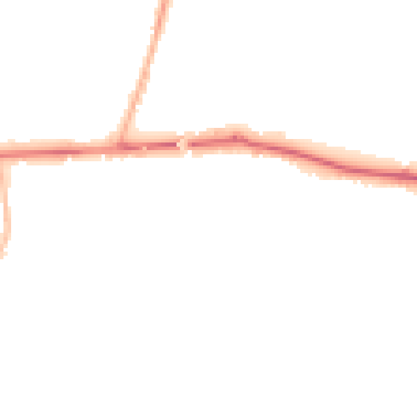 Night-time road noise heatmap for SL6 0AU