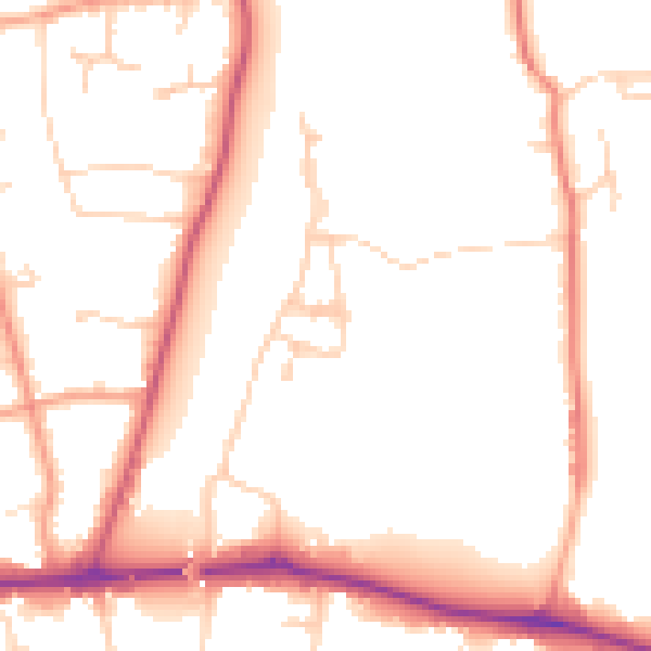 Daytime road noise heatmap for SL6 0BF