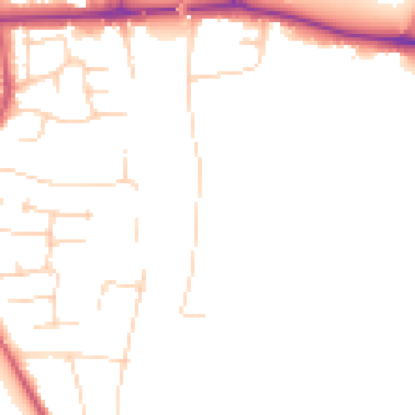 Daytime road noise heatmap for SL6 0BG