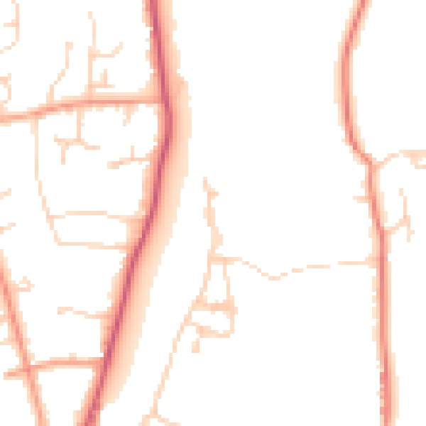 Daytime road noise heatmap for SL6 0BN