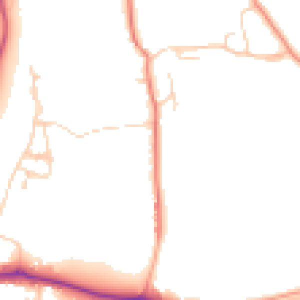 Daytime road noise heatmap for SL6 0DA