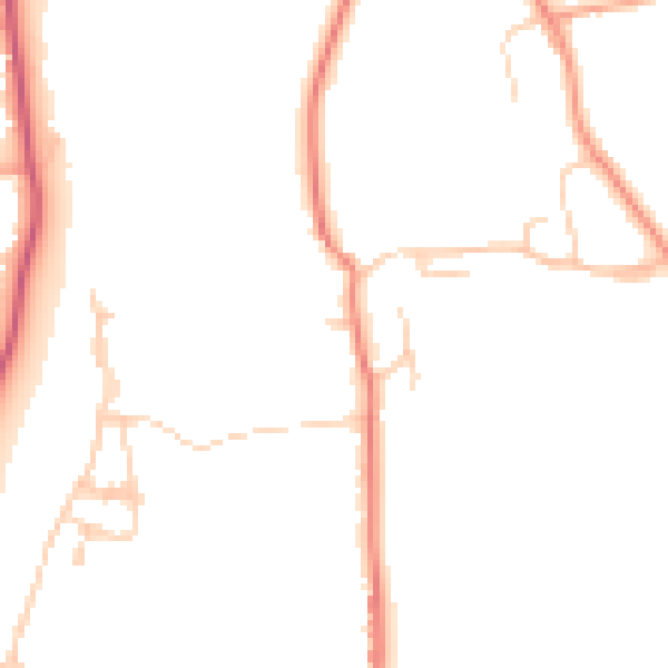 Daytime road noise heatmap for SL6 0DB
