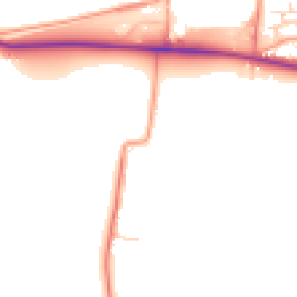 Daytime road noise heatmap for SL6 0DE