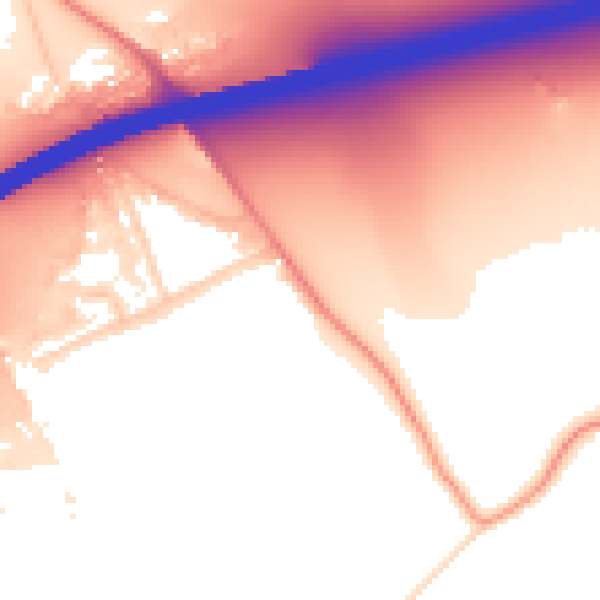 Daytime road noise heatmap for SL6 0DN