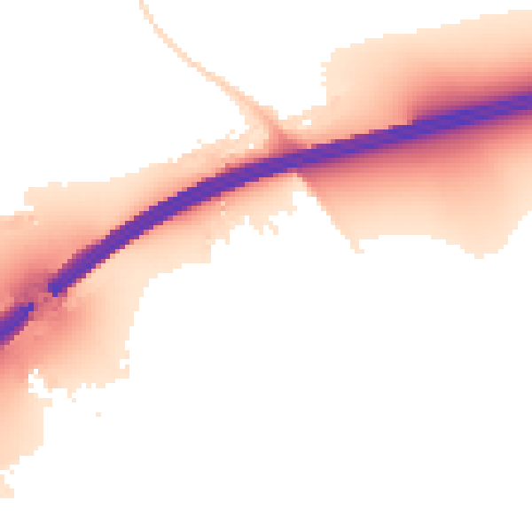 Night-time road noise heatmap for SL6 0DR