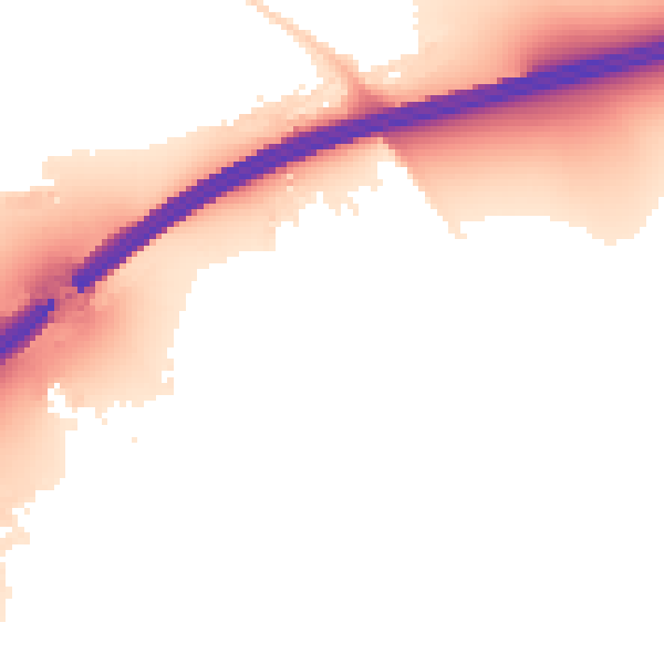 Night-time road noise heatmap for SL6 0DU