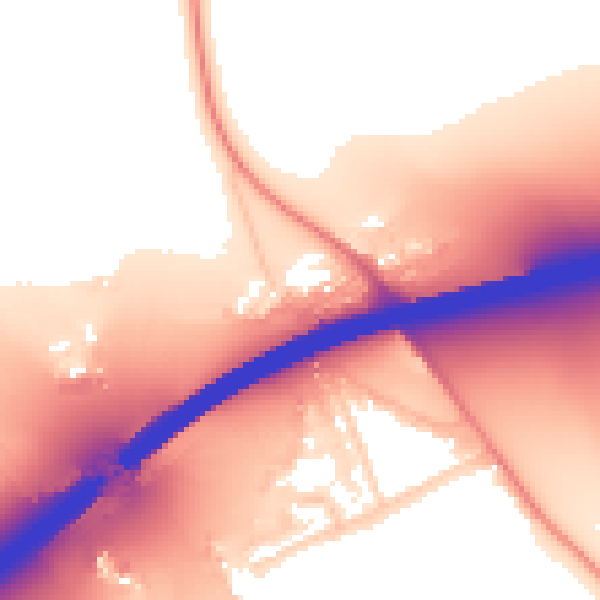 Daytime road noise heatmap for SL6 0DZ