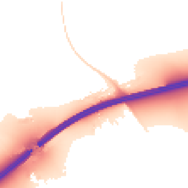 Night-time road noise heatmap for SL6 0DZ