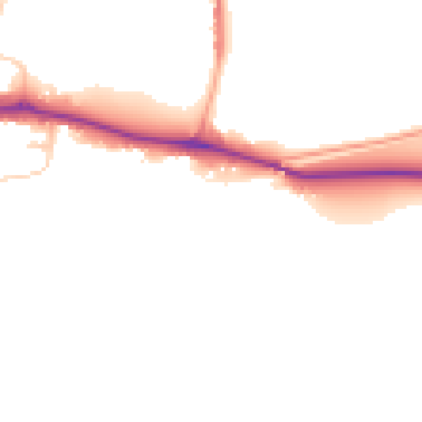 Daytime road noise heatmap for SL6 0EA