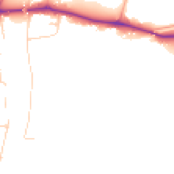 Daytime road noise heatmap for SL6 0EL