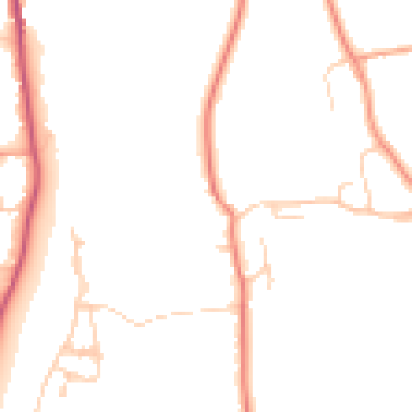 Daytime road noise heatmap for SL6 0EP