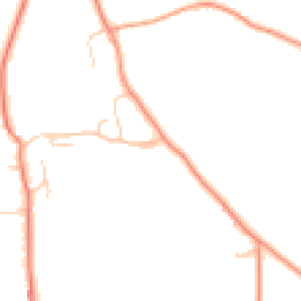 Daytime road noise heatmap for SL6 0ES