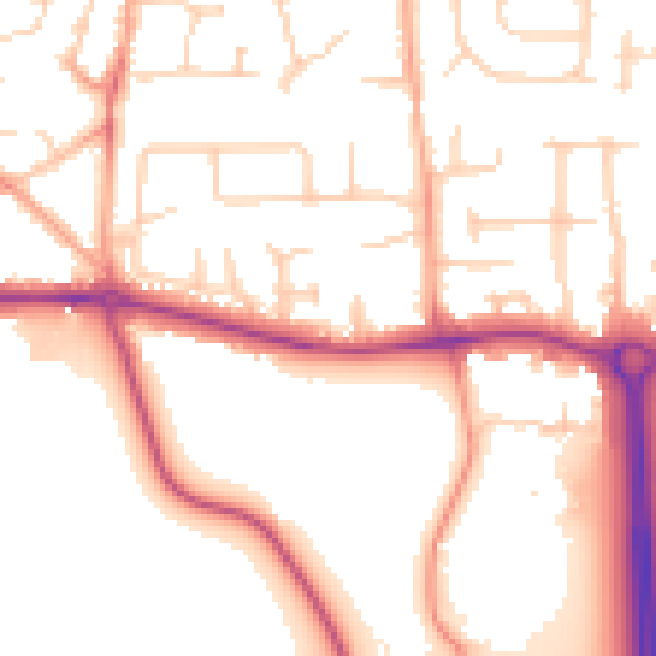 Daytime road noise heatmap for SL6 0FG