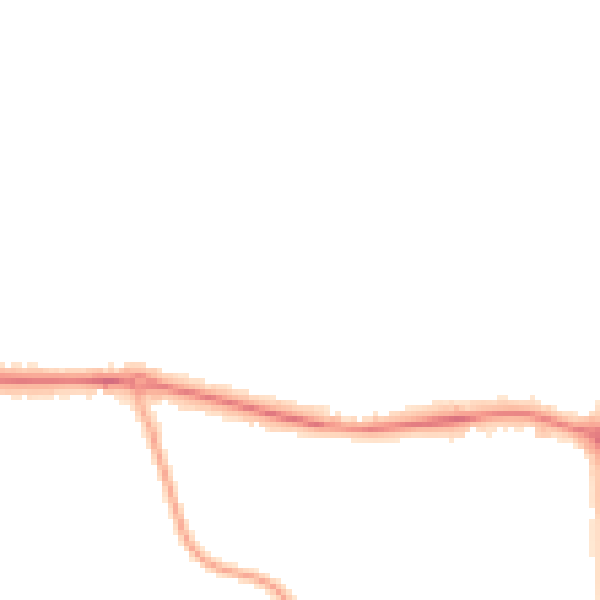 Night-time road noise heatmap for SL6 0LB