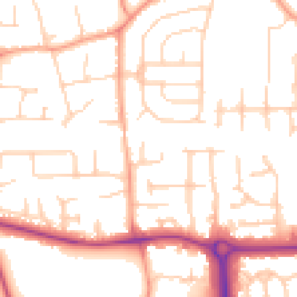 Daytime road noise heatmap for SL6 0LQ