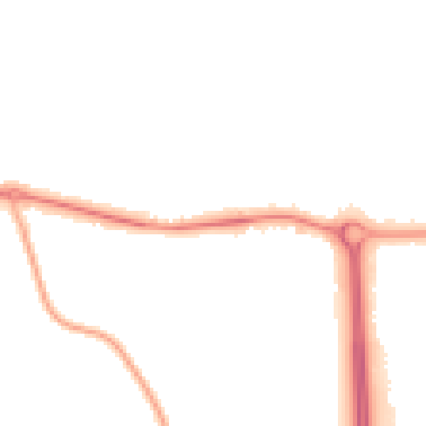 Night-time road noise heatmap for SL6 0PL