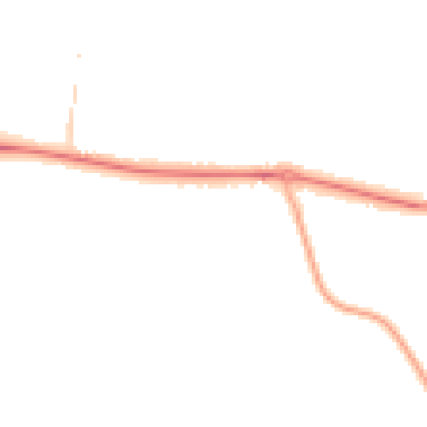 Night-time road noise heatmap for SL6 0PS