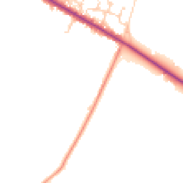 Daytime road noise heatmap for SL6 2DZ