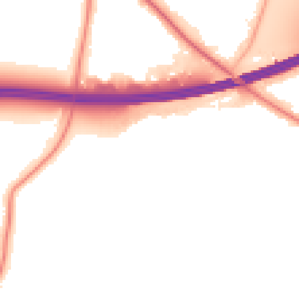Night-time road noise heatmap for SL6 2HG