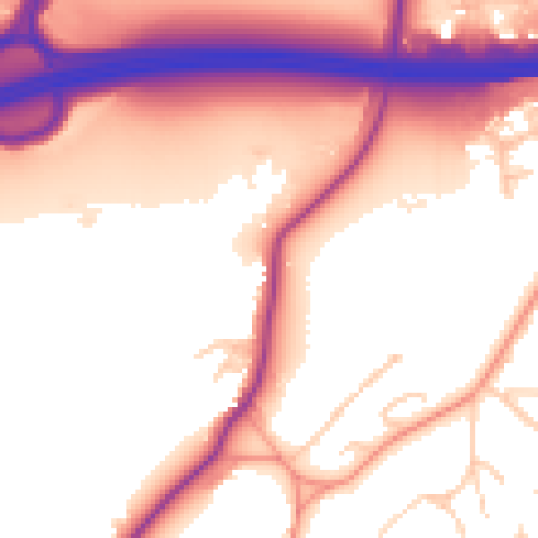 Daytime road noise heatmap for SL6 2HY