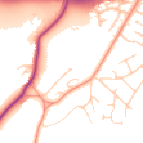Daytime road noise heatmap for SL6 2JY