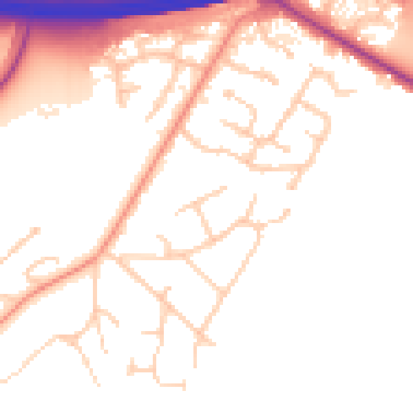 Daytime road noise heatmap for SL6 2LF