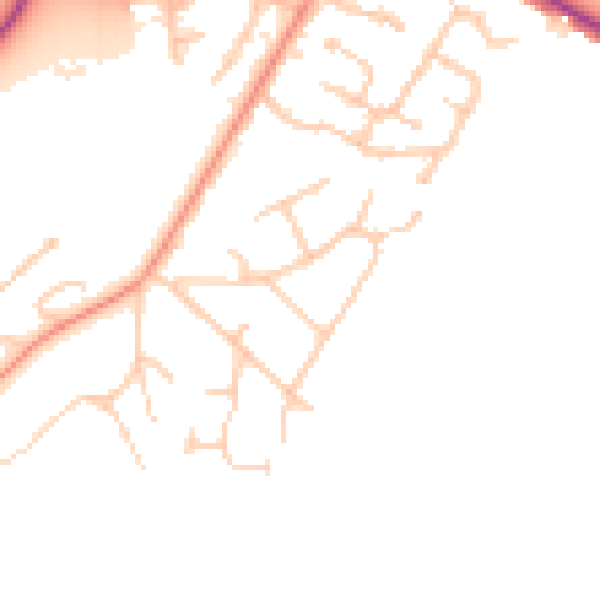 Daytime road noise heatmap for SL6 2LQ