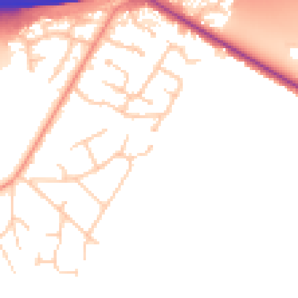 Daytime road noise heatmap for SL6 2LY