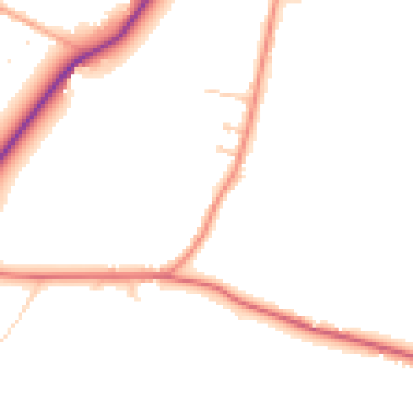 Daytime road noise heatmap for SL6 2NQ