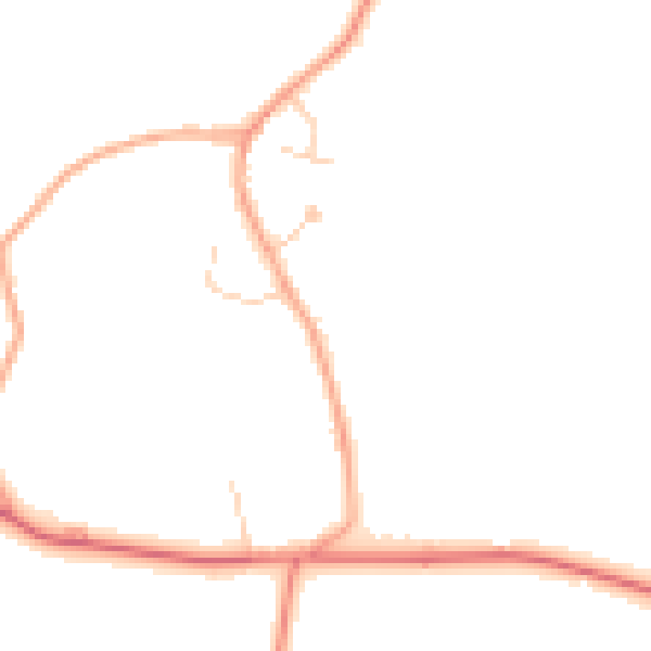 Daytime road noise heatmap for SL6 2NX