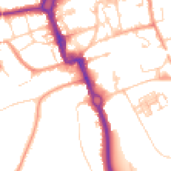 Daytime road noise heatmap for SL6 2PS