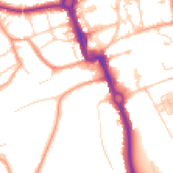 Daytime road noise heatmap for SL6 2PT